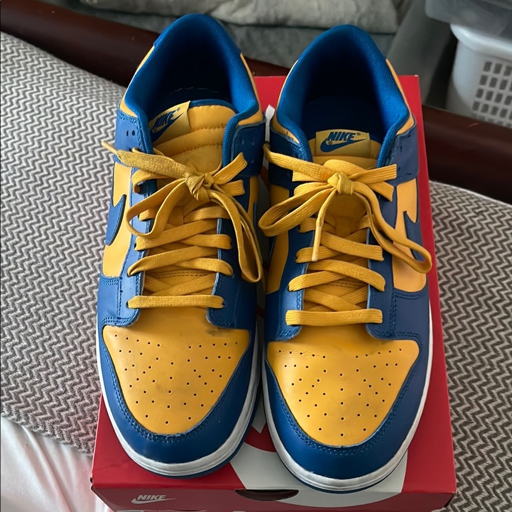 Nike Dunk Low Retro Blue and Yellow  Sneakers